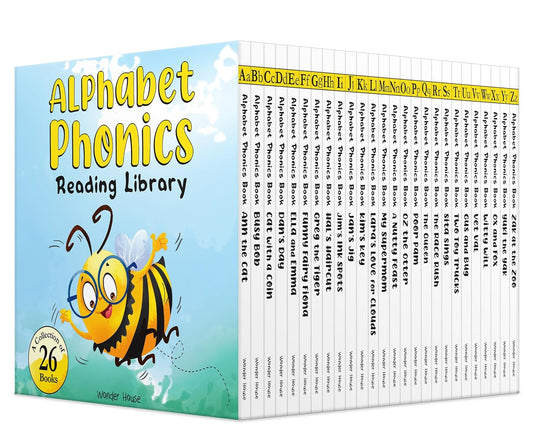 Alphabet Phonics - Reading Library For Children (Boxset of 26 books) [Board Book]