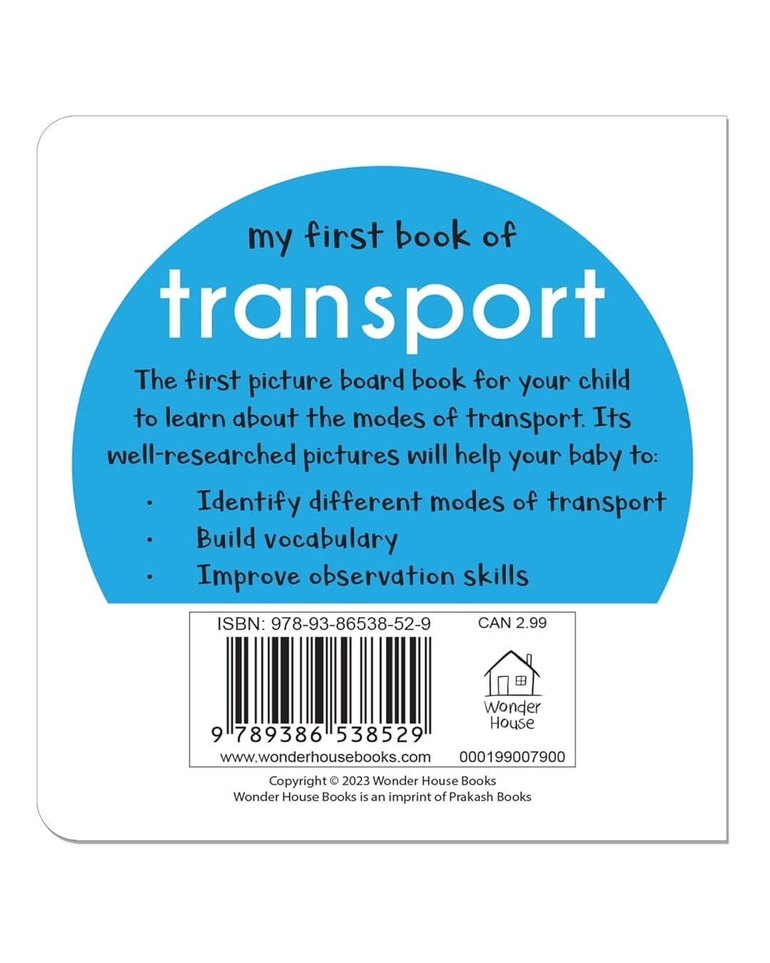 My First Book of Transport: First Board Book by Wonder House Books [Board Book]