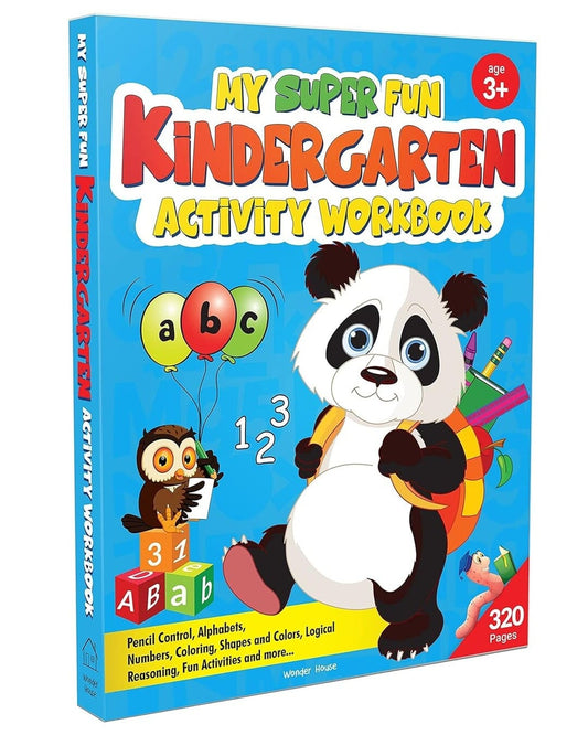 My Super Fun Kindergarten Activity Workbook by Wonder House Books [Paperback]