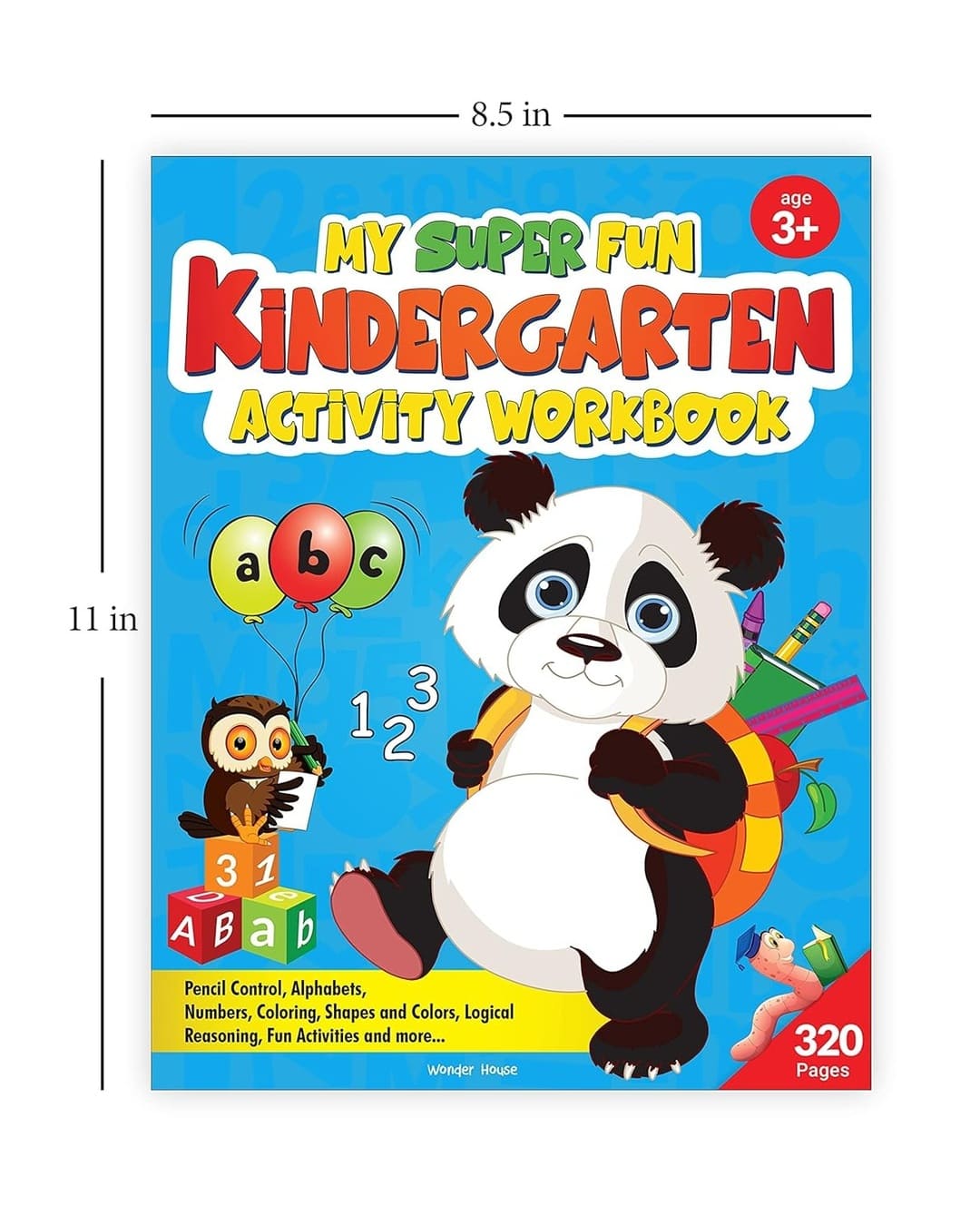 My Super Fun Kindergarten Activity Workbook by Wonder House Books [Paperback]