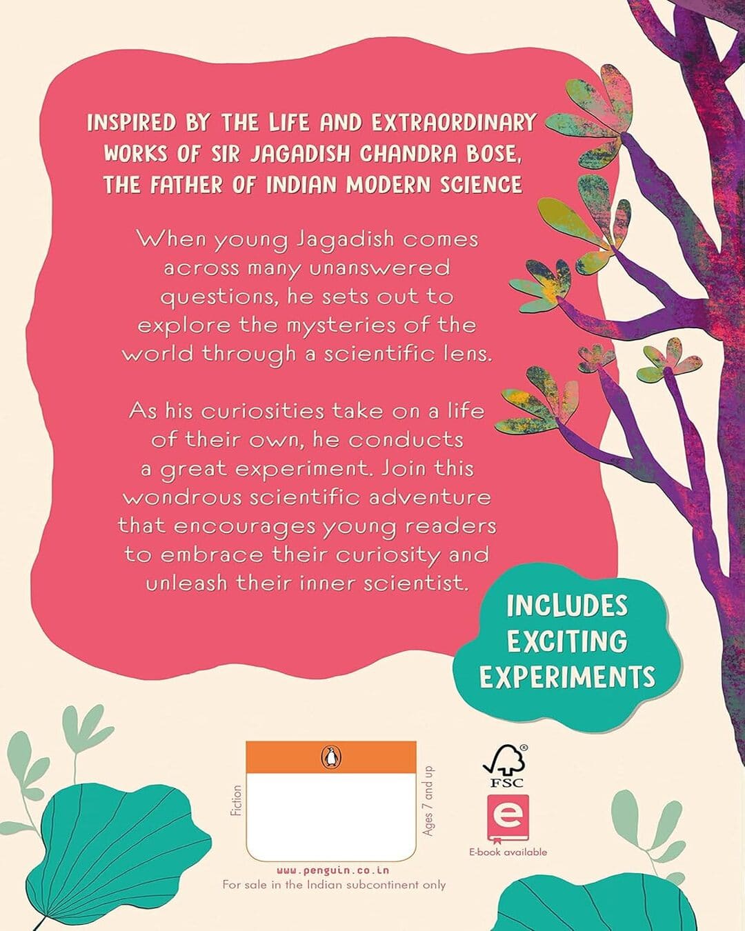 Little Jagadish And The Great Experiment by Anjali Joshi [Paperback] - versoz.com