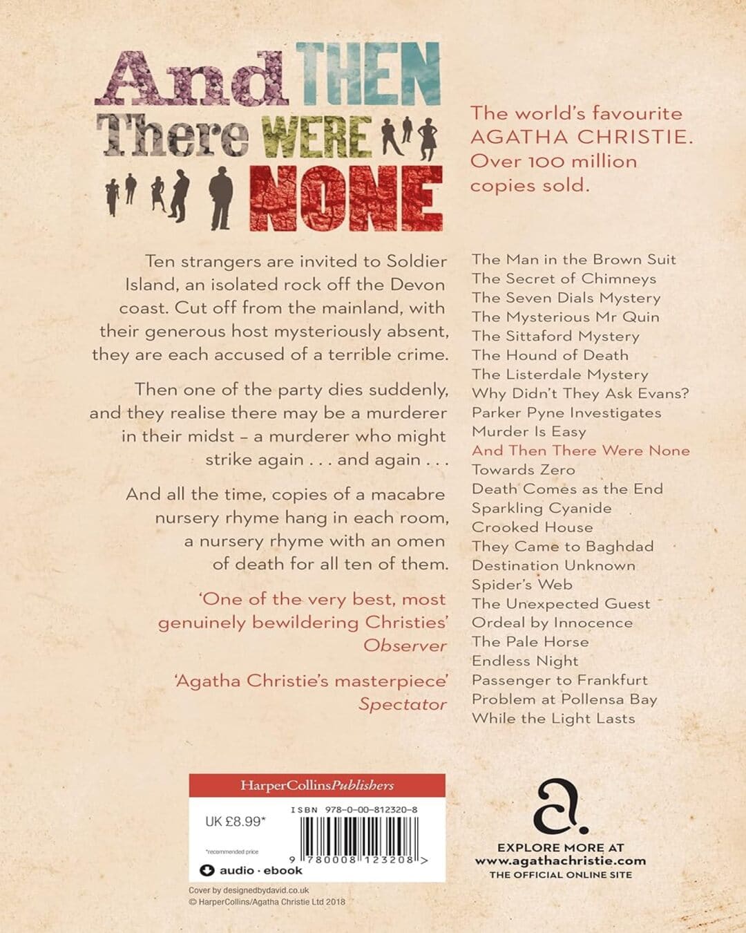 And Then There Were None by Agatha Christie [Paperback]