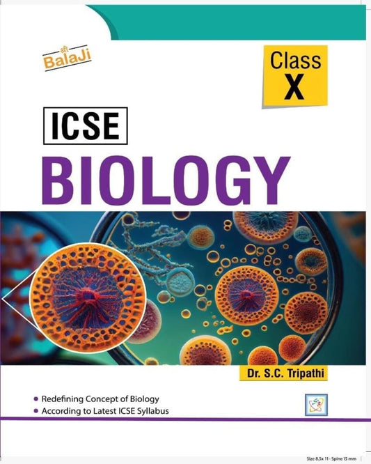 Icse Biology - 10 (2026-27) by Dr. S. C. Tripathi, A.K. Srivastava [Paperback]