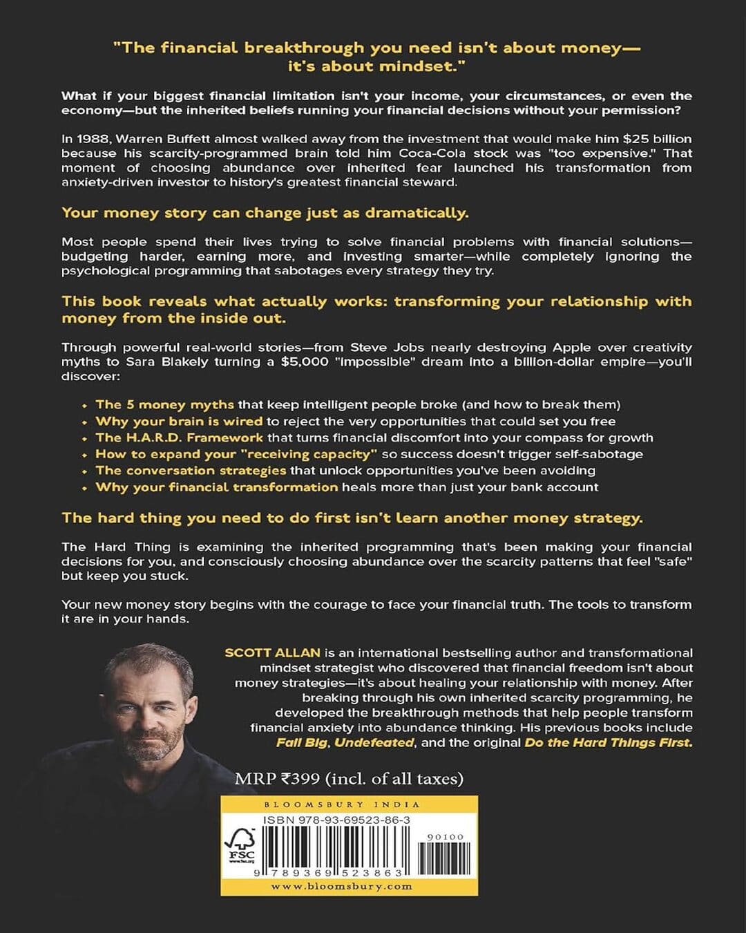 Do the Hard Things First by Scott Allan [Paperback]