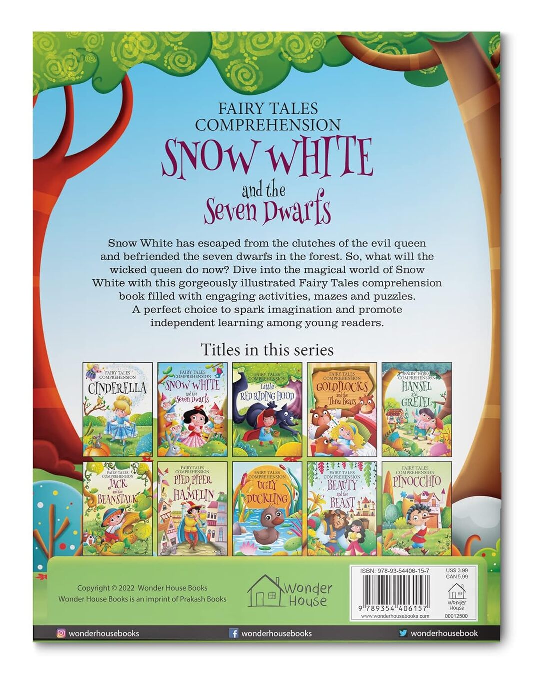 Fairy Tales Comprehension: Snow White and the Seven Dwarfs by Wonder House Books [Paperback]