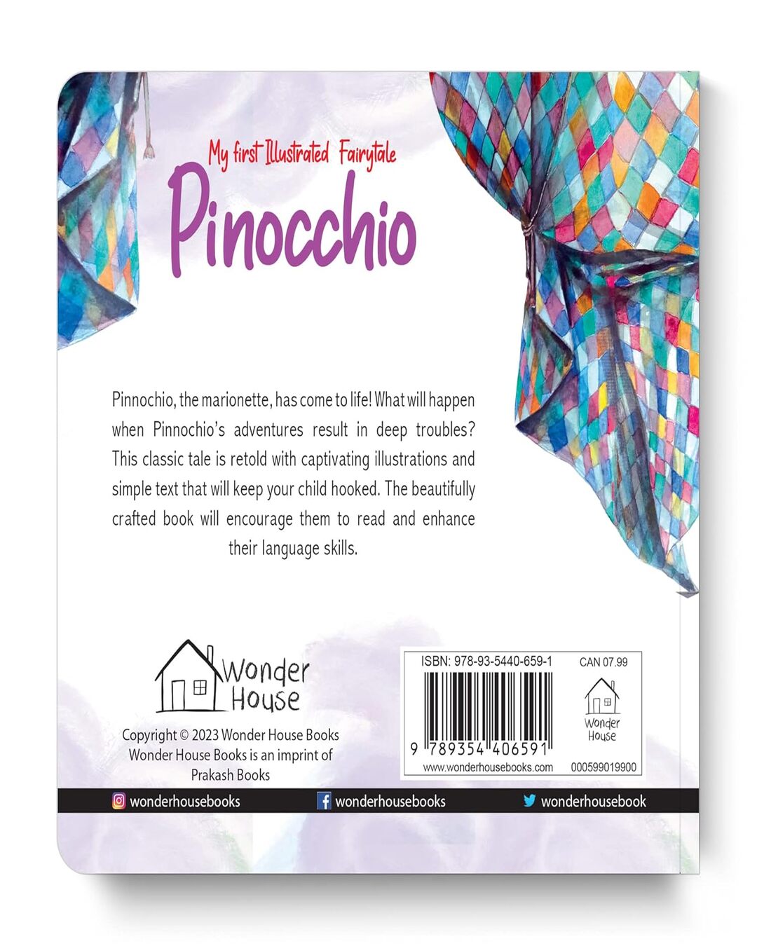 My First Illustrated Fairytale Board Book - Pinocchio Board Book by Wonder House Books [Board Book]