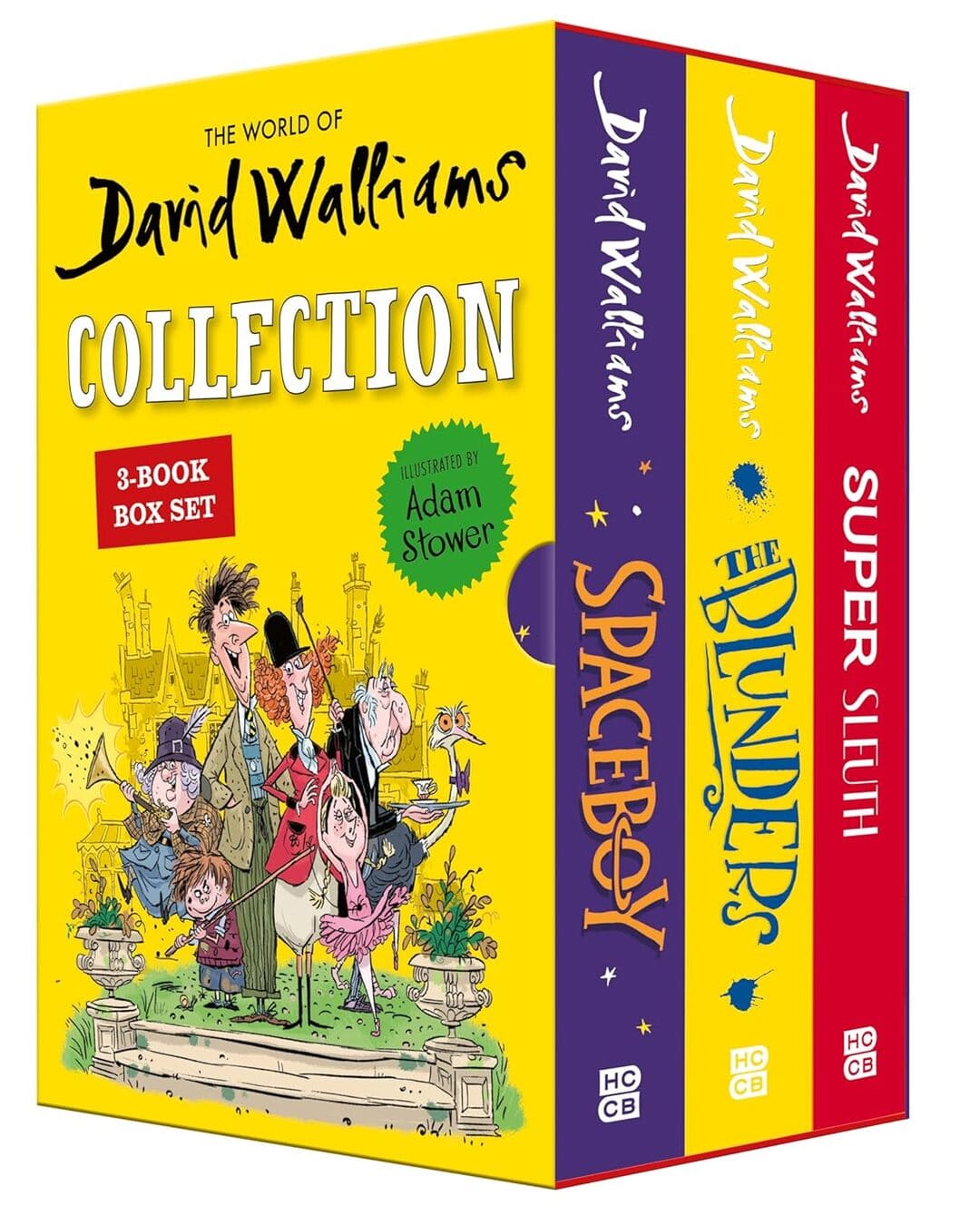 David Walliams Collection - A 3 Book Box Set by David Walliams Illustrated by Adam Stower [Paperback Box Set]