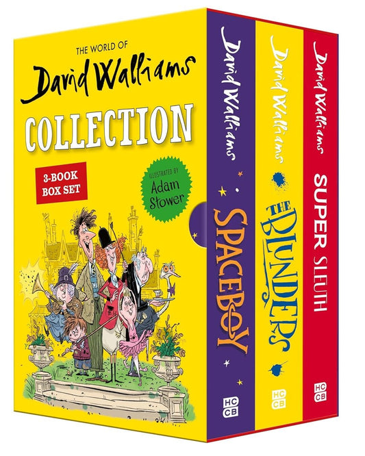 David Walliams Collection - A 3 Book Box Set by David Walliams Illustrated by Adam Stower [Paperback Box Set]