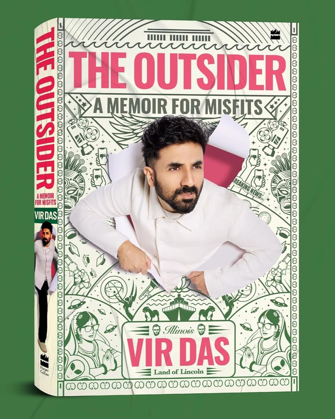 The Outsider : A Memoir for Misfits by Vir Das [Hardcover]