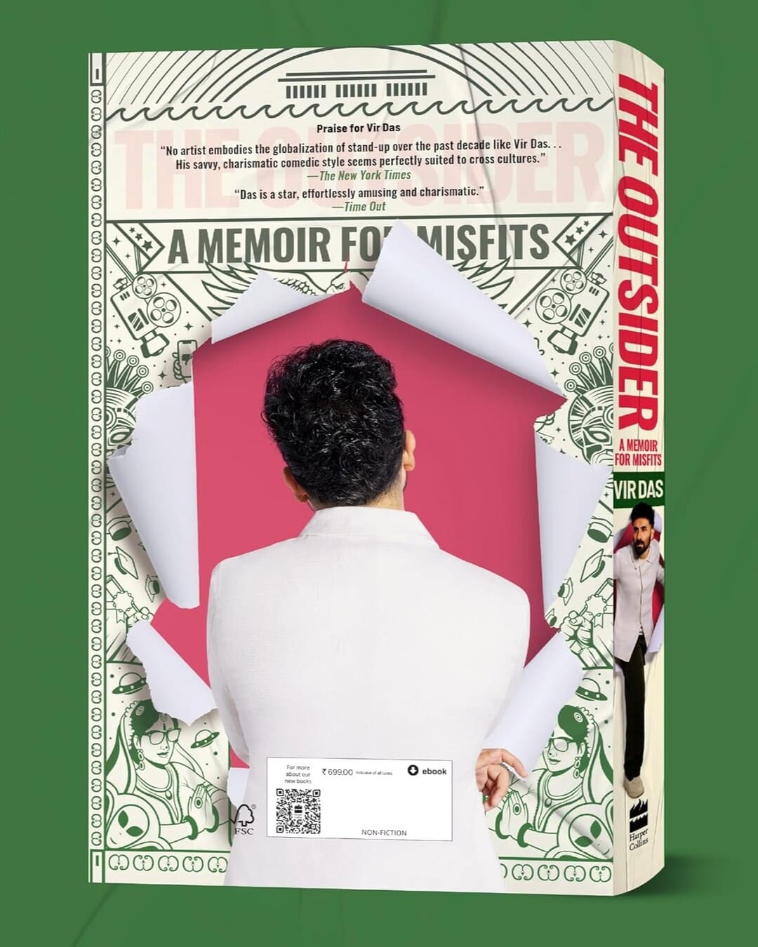 The Outsider : A Memoir for Misfits by Vir Das [Hardcover]