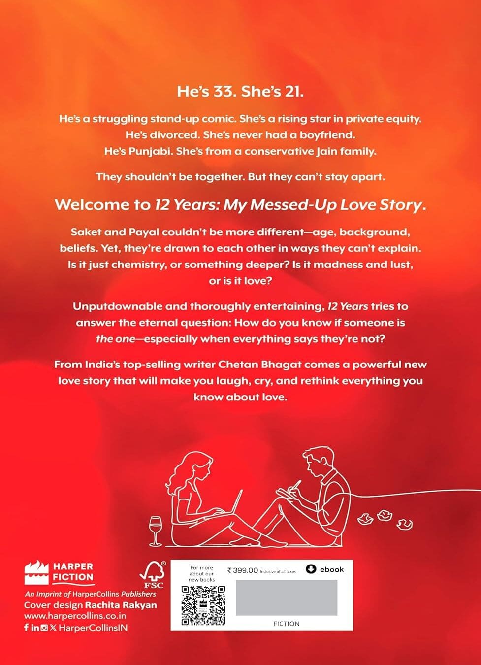 12 Years : my messed-up love story by Chetan Bhagat [Paperback]