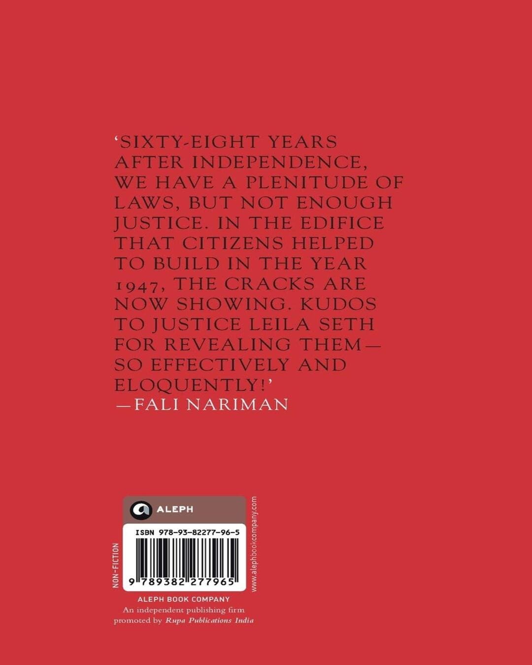 Talking of Justice : People’s Rights in Modern India by Leila Seth [Hardcover] - versoz.com