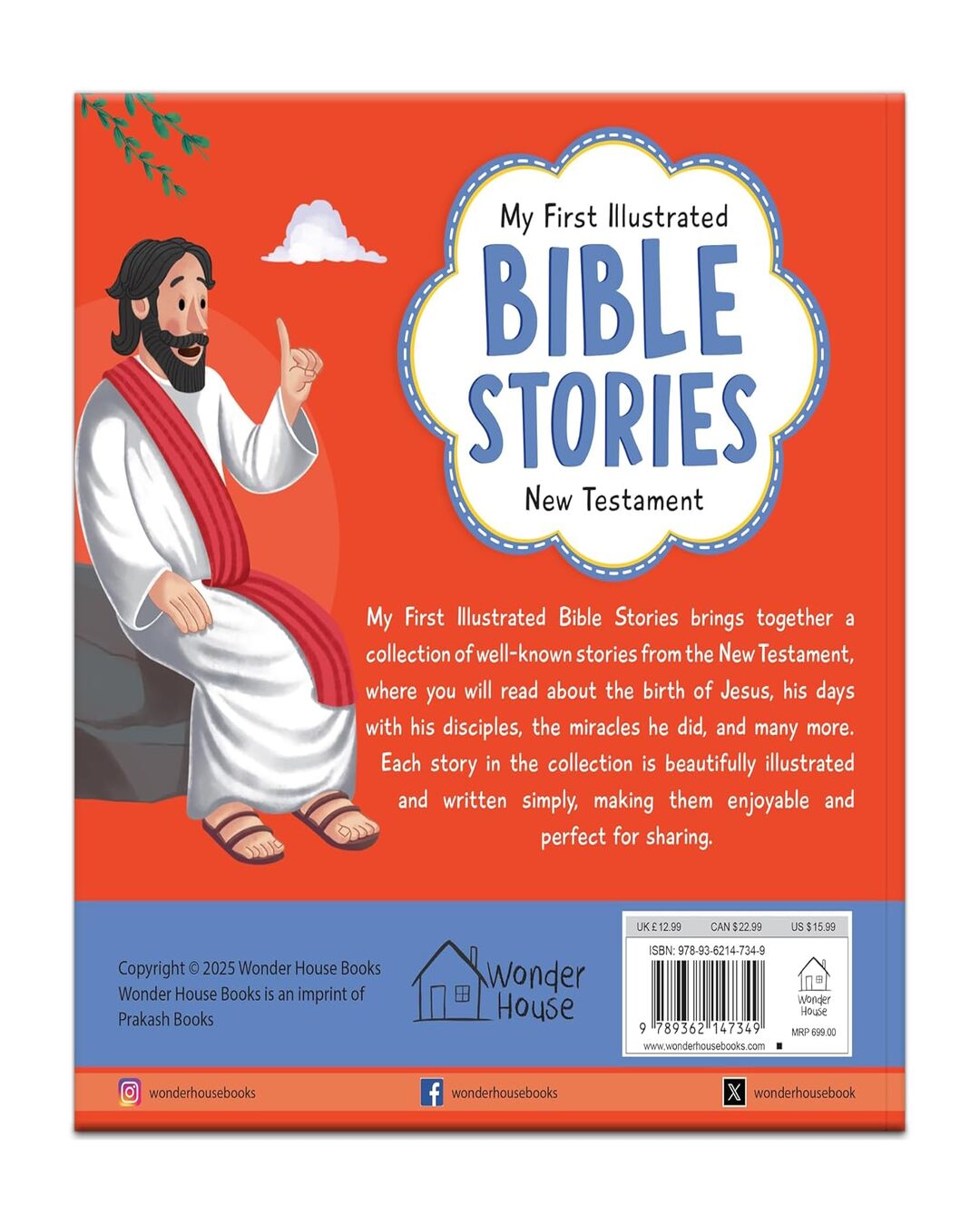 My First Illustrated Bible Stories: New Testament by Wonder House [Hardcover]