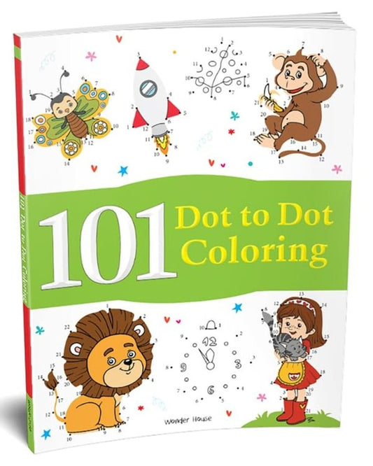 101 Dot to Dot Coloring by Wonder House Books [Paperback]