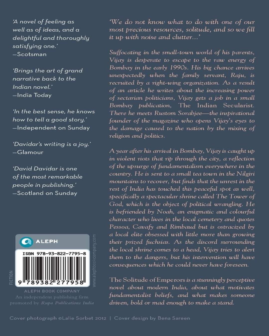 The Solitude of Emperors by David Davidar [Paperback] - versoz.com