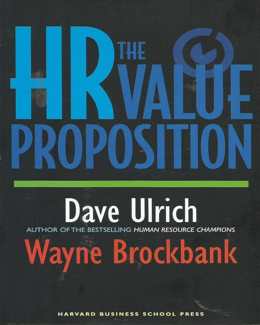 The Hr Value Proposoition [Hardcover] - versoz.com