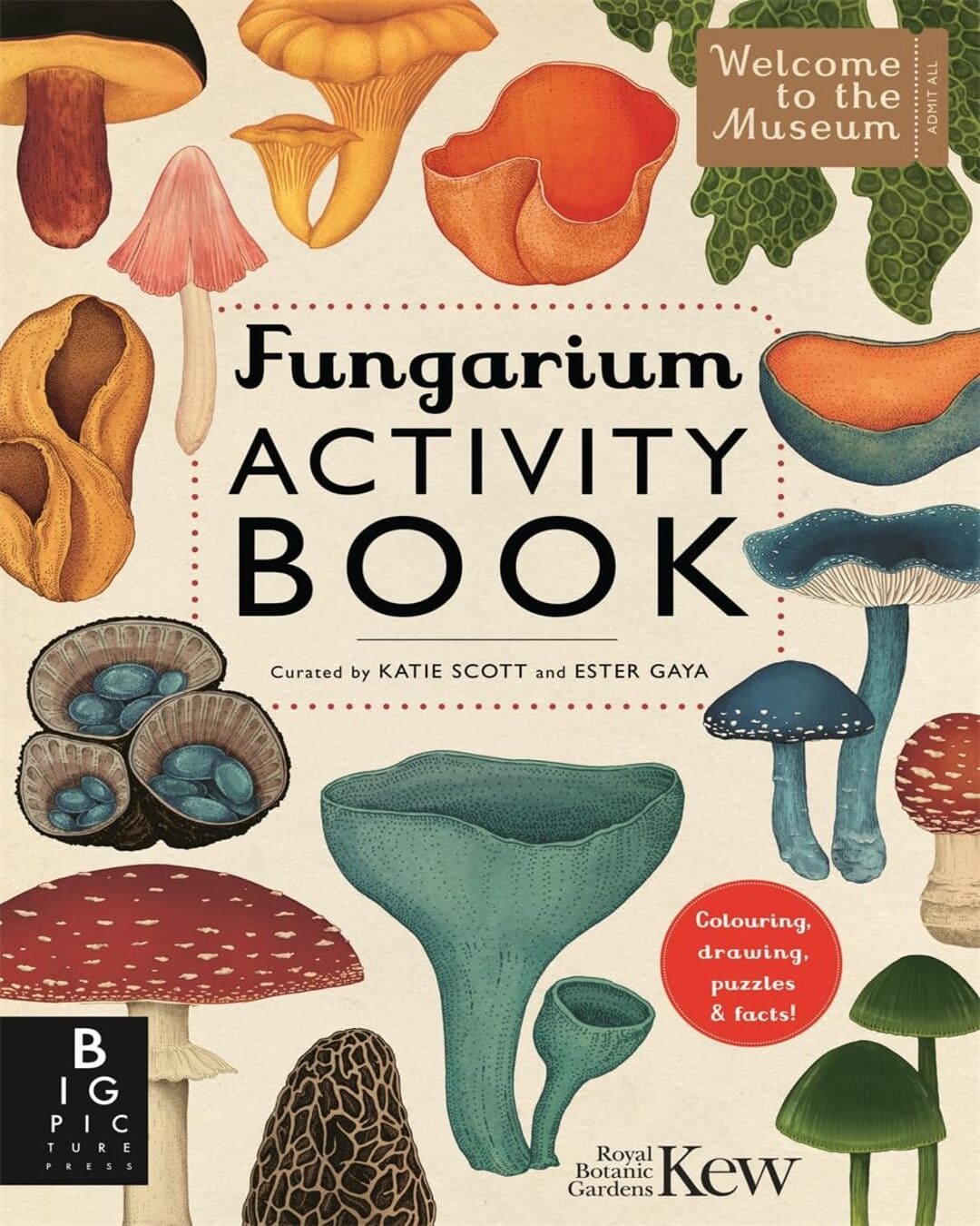 Fungarium Activity Book by Ester Gaya , Katie Scott (Illustrator) [PAPER BACK] - versoz.com
