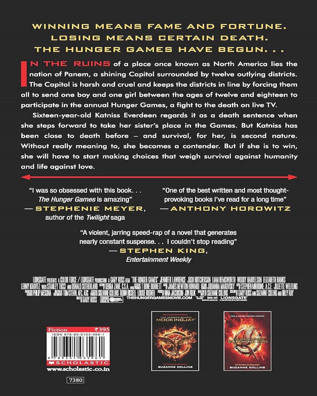 THE HUNGER GAMES MOVIE-TIE IN -EDITION [Paperback] - versoz.com