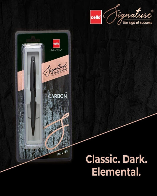 Cello Signature Carbon Ball Pen | Blue - versoz.com