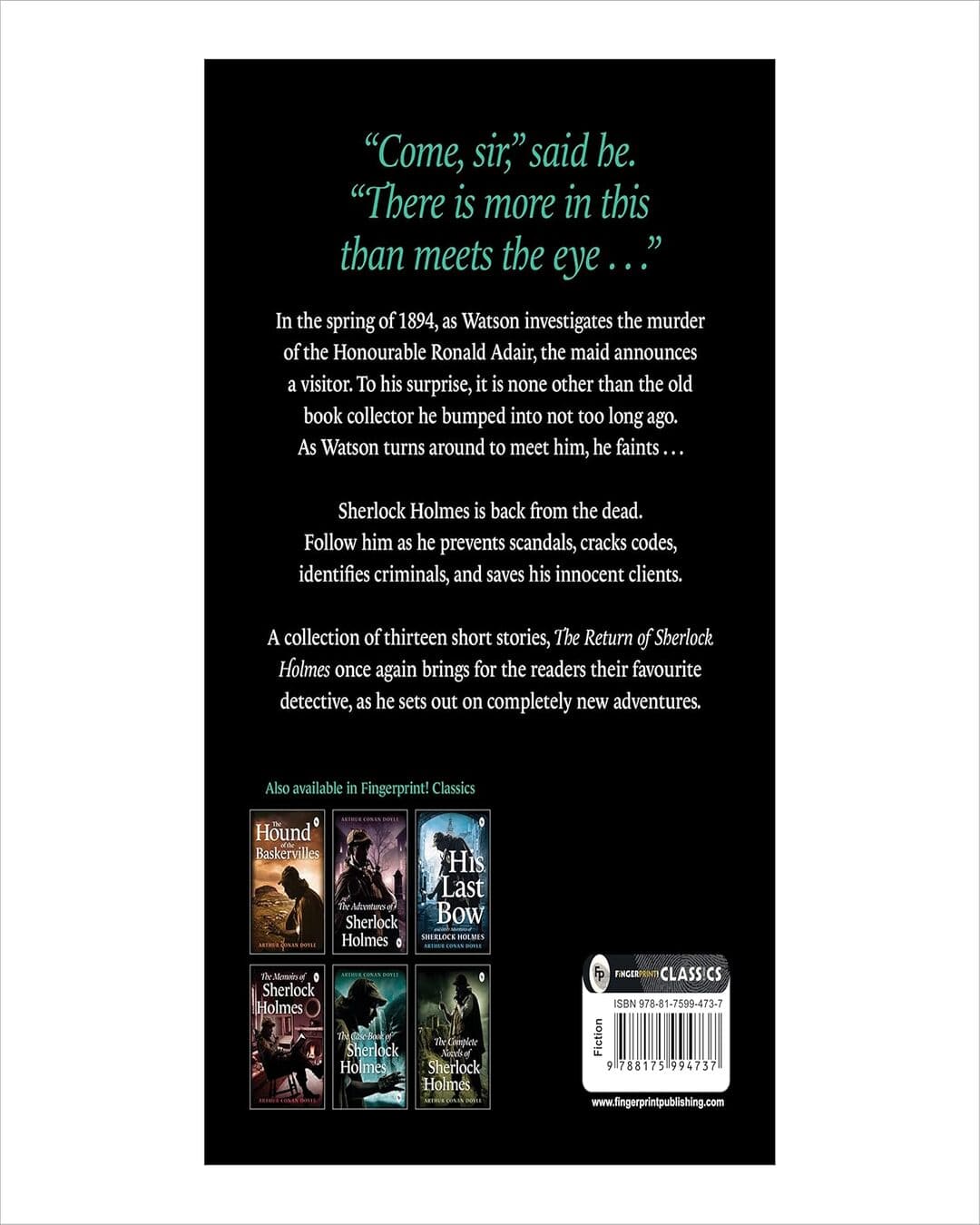 The Return of Sherlock Holmes by Arthur Conan Doyle [Paperback]