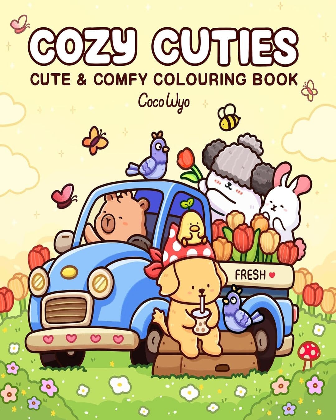Cozy Cuties : Cute and Comfy Colouring Book by Coco Wyo [Paperback]