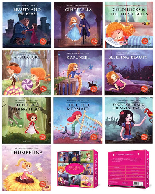 Princess Fairy Tales Boxset: A Set of 10 Classic Children Fairy Tales (Abridged and Retold) by Wonder House Books [Paperback]
