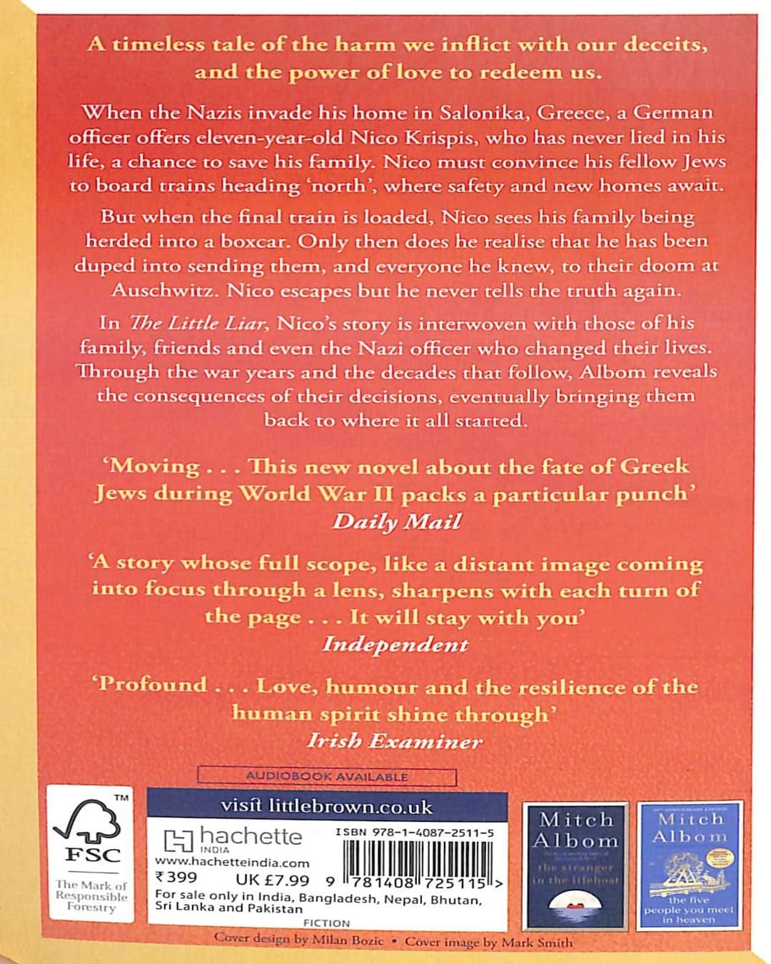 The Little Liar by Mitch Albom [Paperback] - versoz.com
