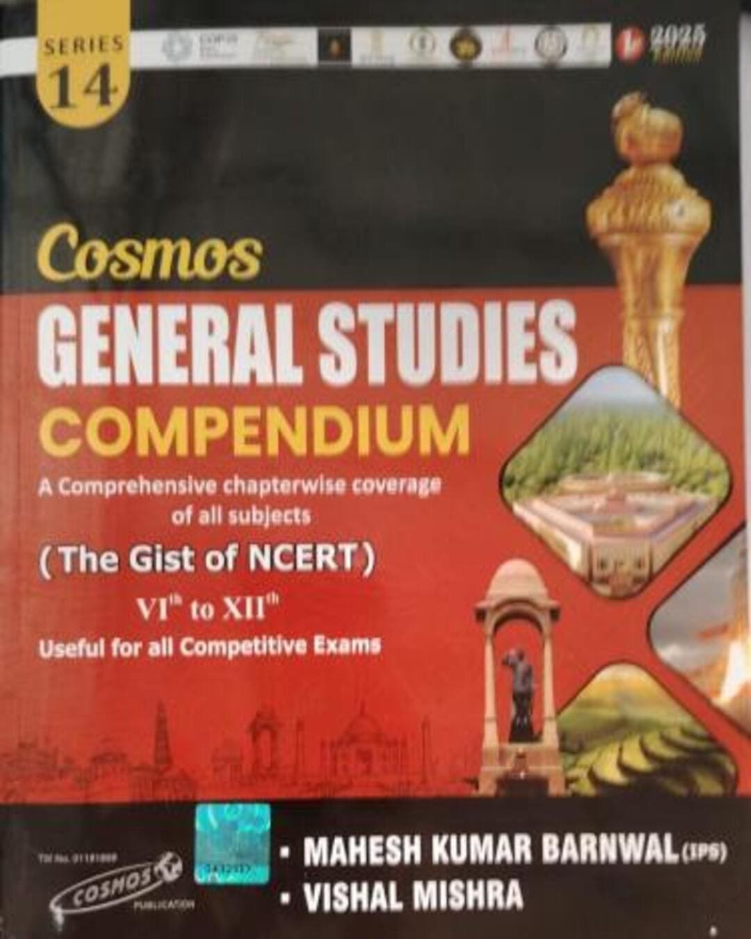 Cosmos General Studies Compendium (The Gist Of NCERT) 6th To 12th (Series 14) 2025 Edition