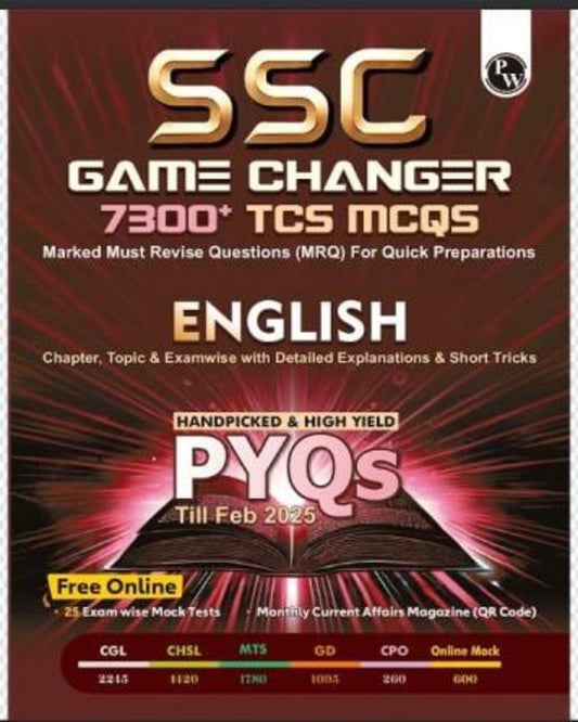 SSC Game Changer English PYQs Till 2025 - versoz.com