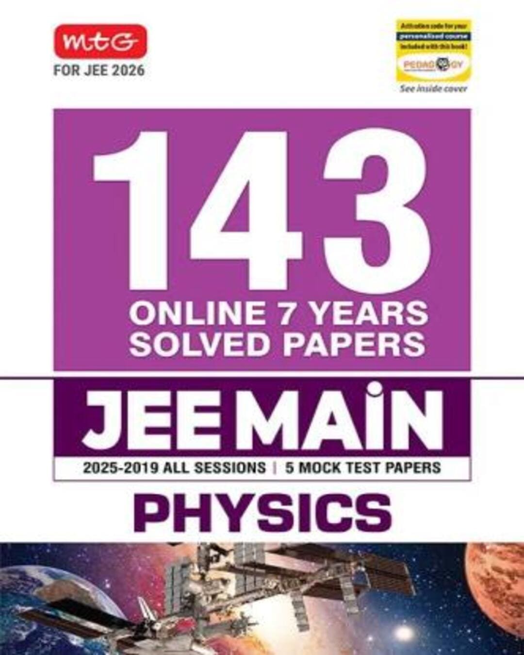 143 Online 7 Years Solved Papers JEE Main Physics (For JEE 2026) - versoz.com