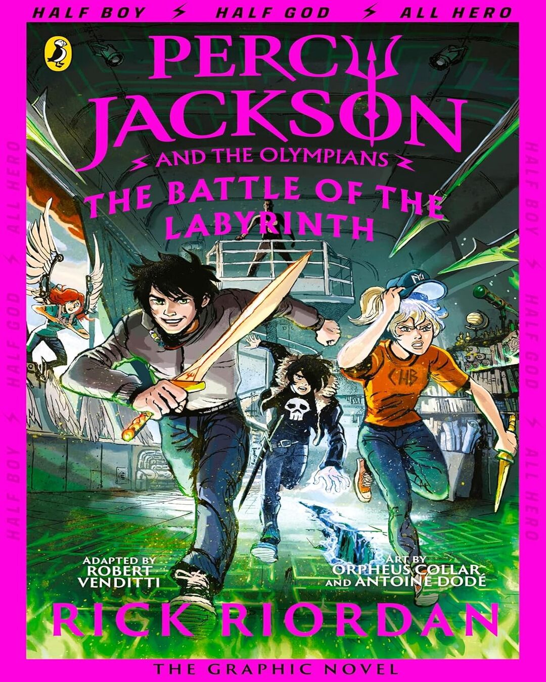 The Battle Of The Labyrinth: The Graphic Novel (Percy Jackson Book 4) by Rick Riordan [Paperback] - versoz.com