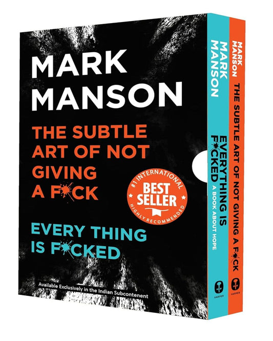 MARK MANSON BOXSET Hardcover edition ( The Subtle Art of Not Giving a F*ck , Everything is F*cked)[Hardcover] - versoz.com