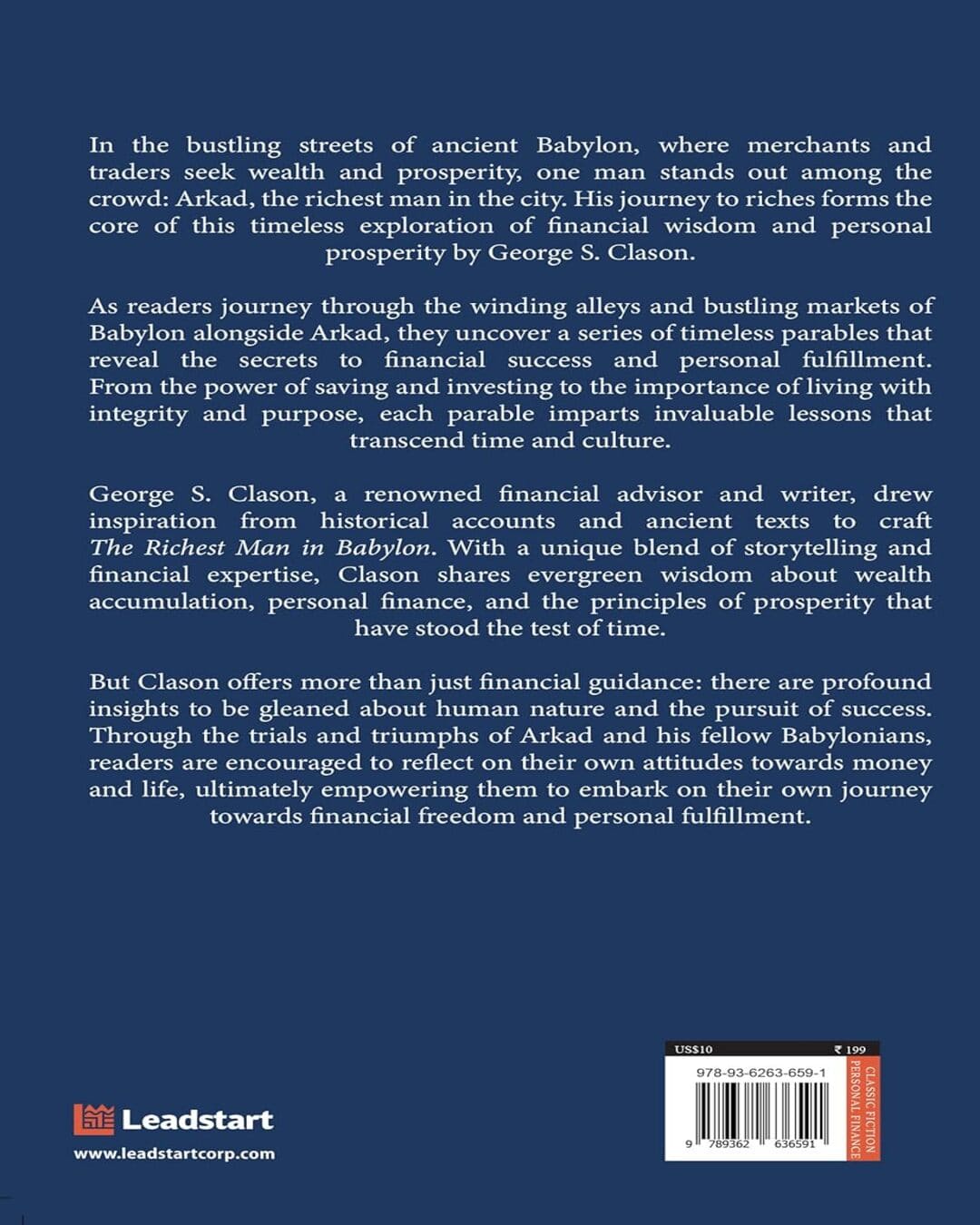 The Richest Man in Babylon by George S Clason [Paperback]