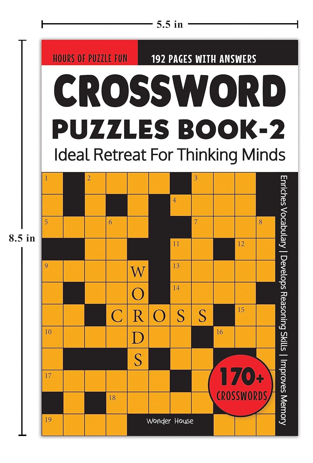 Crossword Puzzles Book 2 : Ideal Retreat For Thinking Minds by Wonder House Books [Paperback]