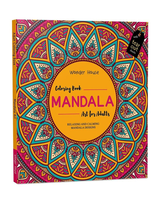 Mandala Art: Colouring Book for Adults with Tear-out Sheets by Wonder House Books [Paperback]