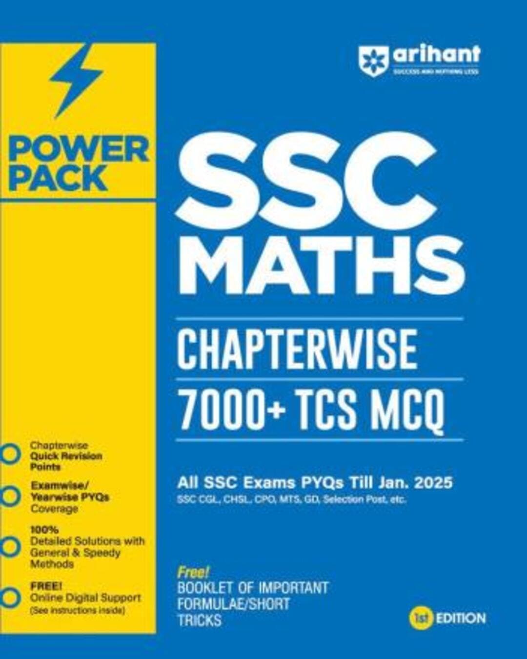 Power Pack SSC Maths Chapterwise 7000 + TCS MCQ (All SSC Exams PYQs Till Jan. 2025) - versoz.com