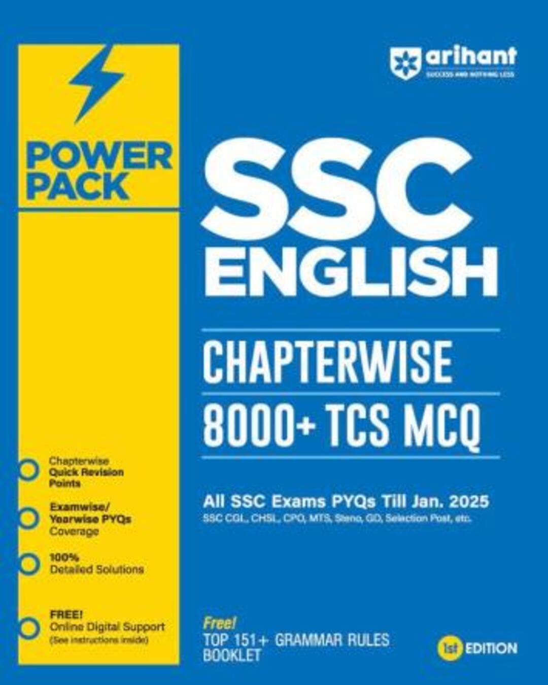 Power Pack SSC English Chapterwise 8000 + TCS MCQ (All SSC Exams PYQs Till Jan. 2025) - versoz.com