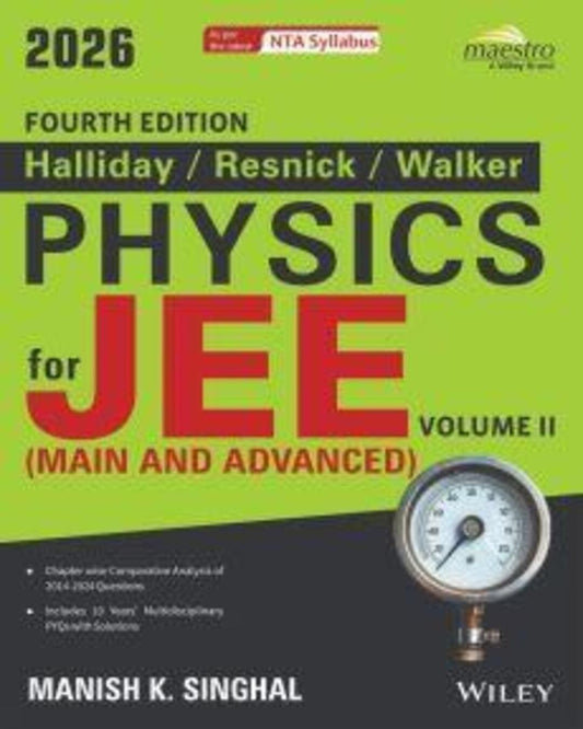 Halliday / Resnick / Walker Physics For JEE (Main And Advanced) Volume 2