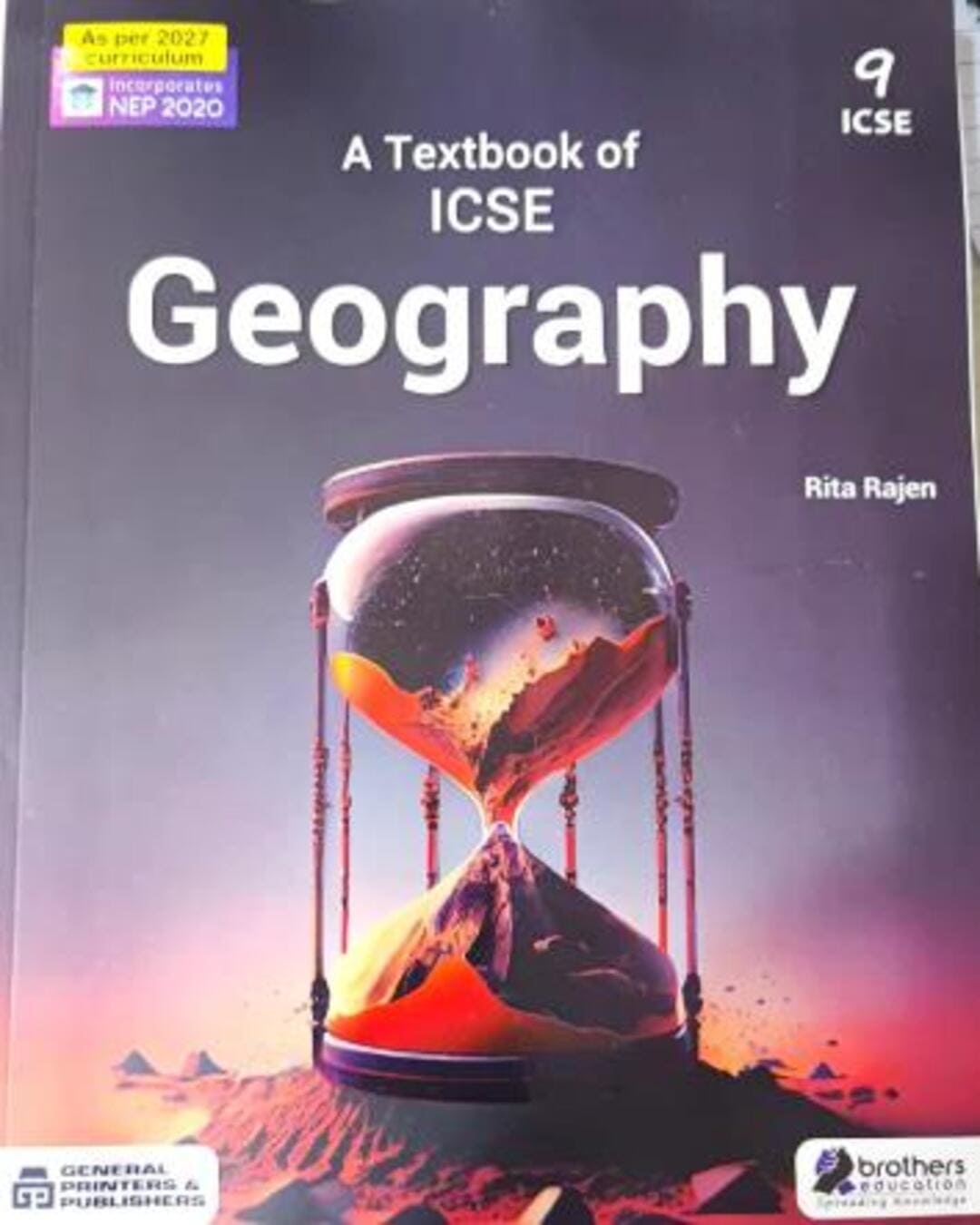 A Textbook Of Geography 9 ICSE (NEP 2020) 2027 - versoz.com