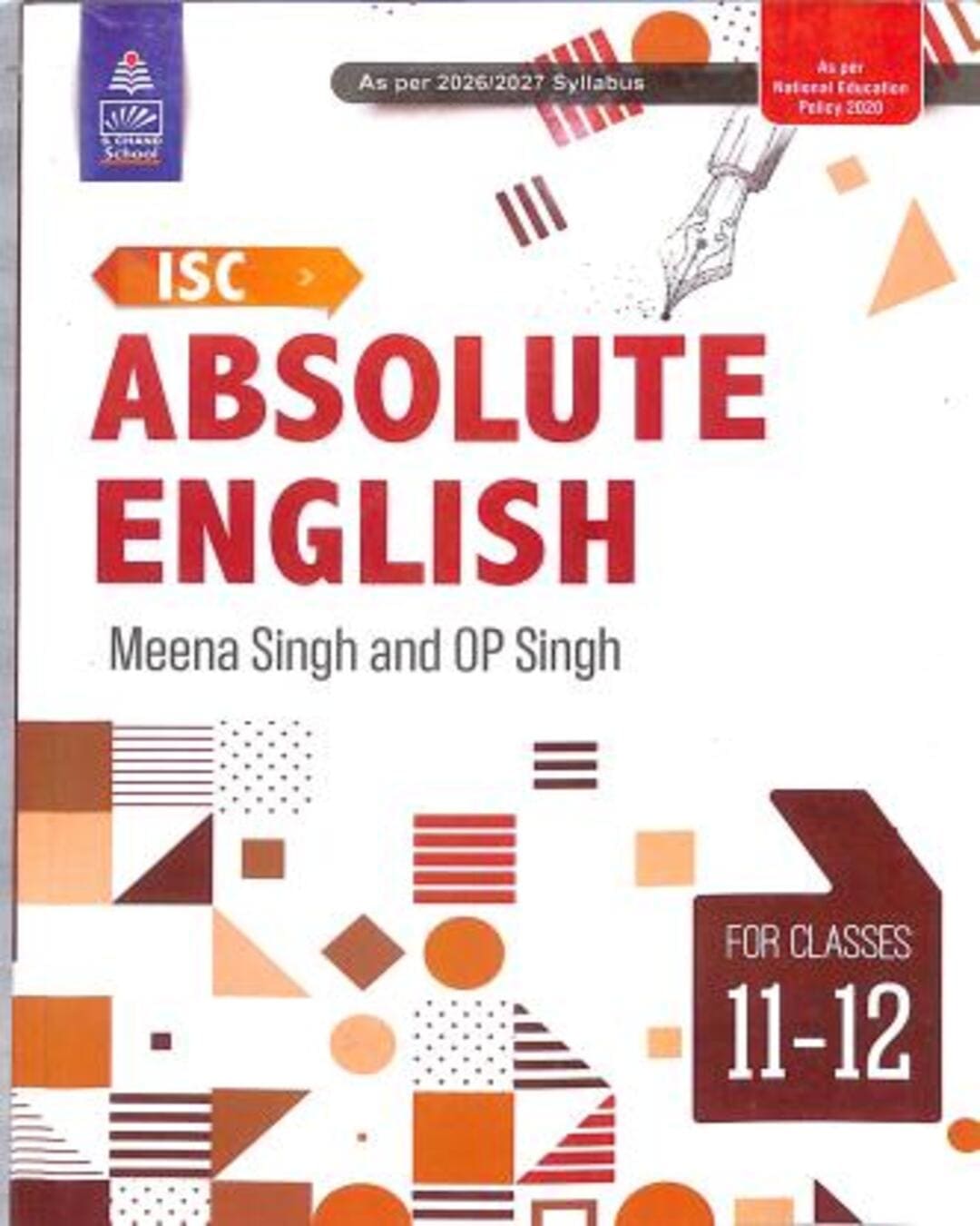 ISC Absolute English Class 11 - 12 (2026 / 2027 Syllabus) NEP 2020 - versoz.com