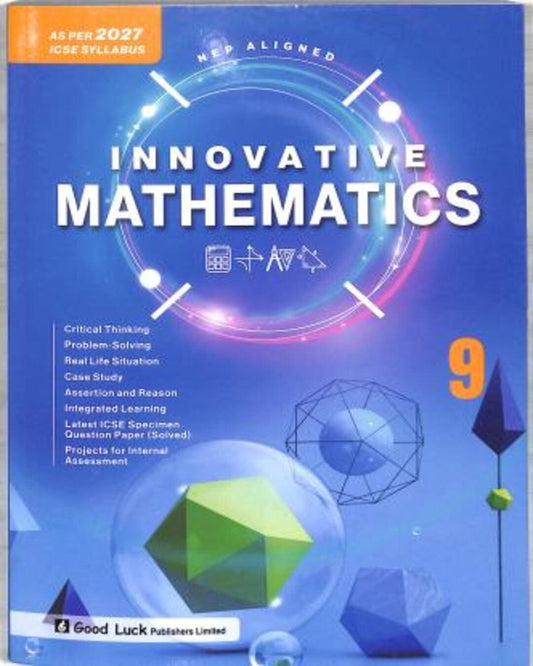 Innovative Mathematics 9 ICSE (As Per 2027 Syllabus) NEP