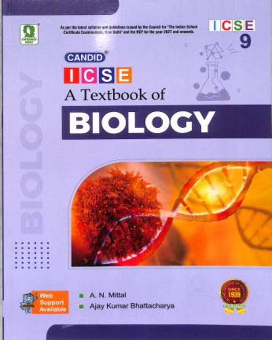 Candid ICSE A Textbook Of Biology Class 9 (2027) NEP - versoz.com