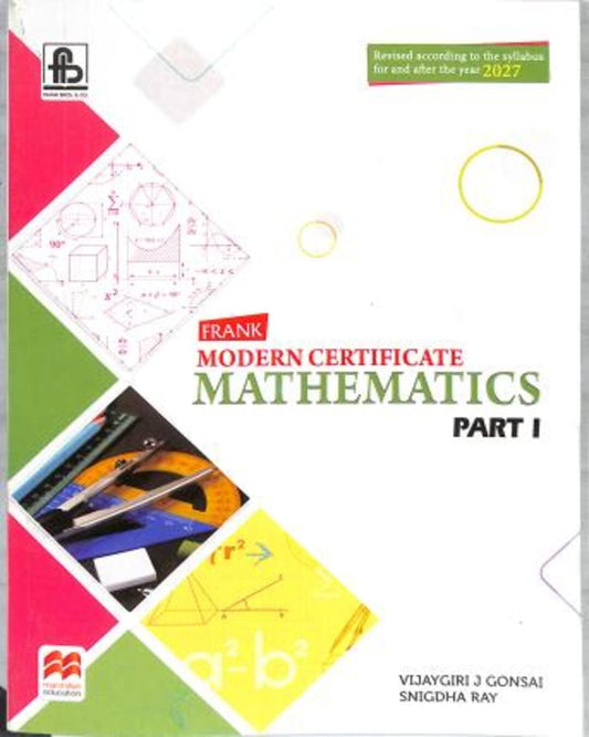 Frank Modern Certificate Mathematics Part 1 Class 9 ICSE (2027)