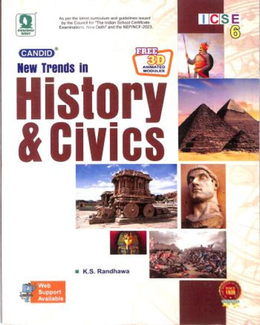 Candid New Trends In History & Civics Class 6 ICSE (NEP / NCF 2023) - versoz.com