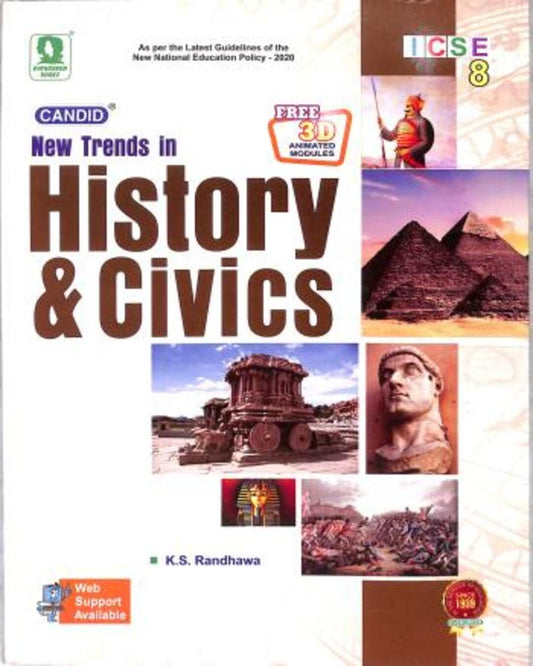 Candid New Trends In History & Civics Class 8 ICSE (NEP 2020 / NCF 2023) - versoz.com