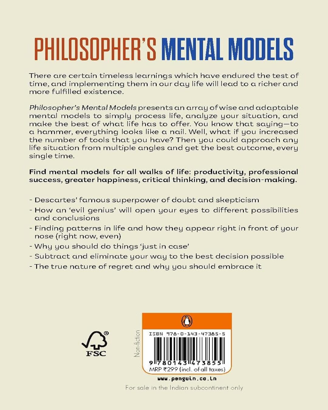 Philosophers Mental Models: How To Think Like Lao Tzu, Descartes, Nietzsche, Kierkegaard, Plato, An by Peter Hollins [Paperback] - versoz.com